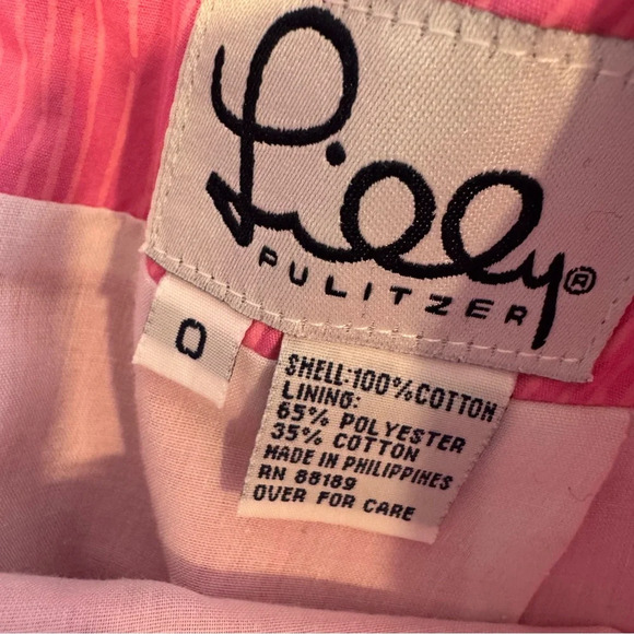 Vintage Lilly Pulitzer Floral Daisy Mini Skirt Hippie Boho 0 - Picture 3 of 3